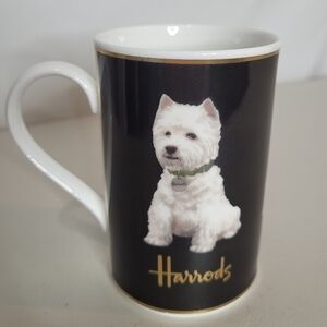 Harrods Westie Mug Fine Bone China Made in England